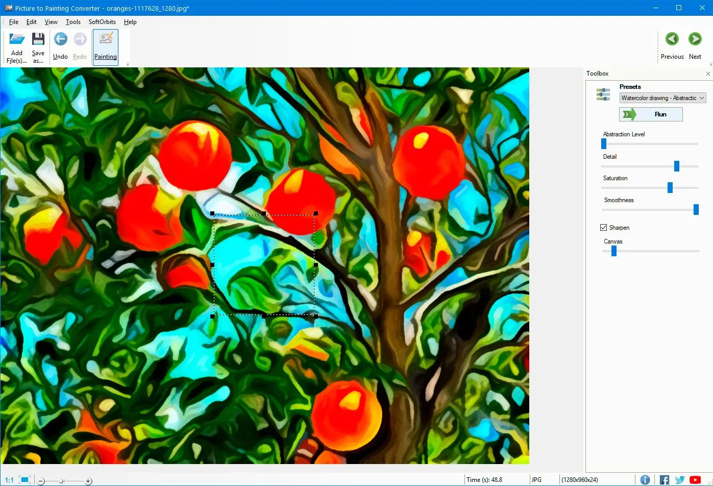 Picture to Painting Converter Στιγμιότυπο.