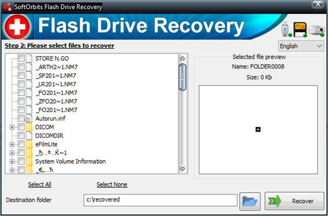 SoftOrbits SoftOrbits Flash Drive Recovery - Στιγμιότυπα..