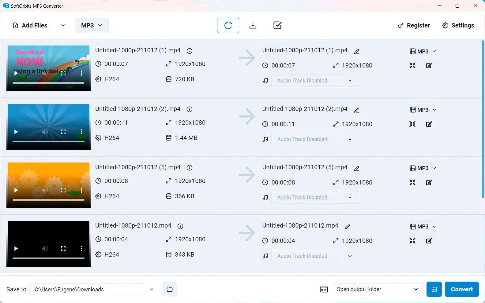 SoftOrbits MP3 Converter Στιγμιότυπο.